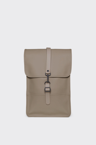 Rains Men's Mini Flap Backpack In Tonal Taupe