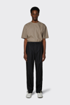 Rains Black Polyester Slim Lounge Pants In Black