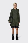 Rains - A-line Jacket In Green 03 - Atterley In Dark Green