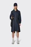 Rains String Waterproof Jacket In Navy
