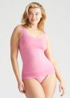 Yummie Reversible Shapewear Tank Top In Pink Cashmere