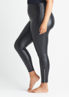 YUMMIE YUMMIE FAUX LEATHER SHAPING LEGGING WITH SIDE ZIP