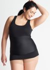 Yummie Boyfriend  Tummie® 3-panel Shapewear Tank Top In Black