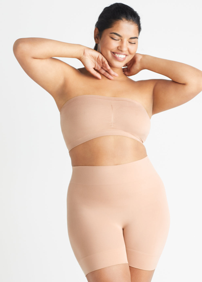 Yummie Bandeau Bra - Seamless In Almond