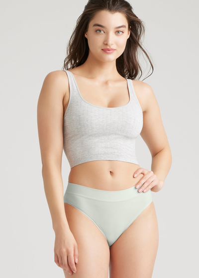 Yummie Non-shaping Bikini - Seamless Briefs In Misty Blue