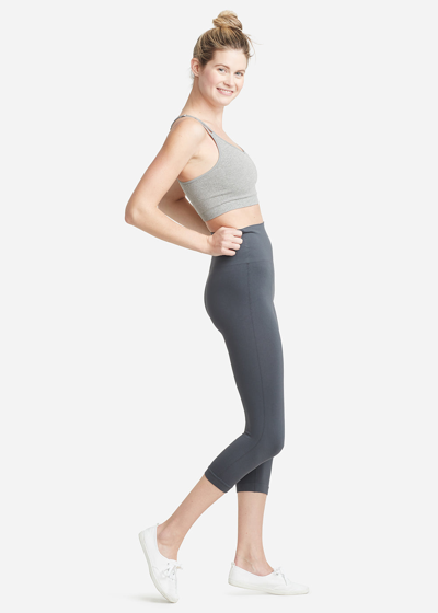 Yummie Morgan Seamless Capri Shaping Legging In Asphalt