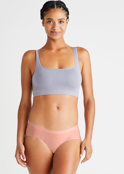 Yummie Non-shaping Bonded Hipster Briefs In Impatiens Pink