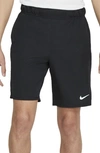 Nike Court Dri-fit Victory Athletic Shorts In Black/ White