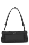 Ganni Pillow Baguette Shoulder Bag In Black