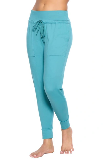 Felina Velvety Soft Loungewear Jogger Pants In Teal