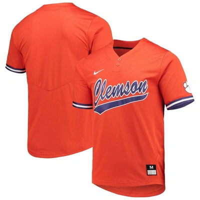Nike Unisex  Orange Clemson Tigers Two-button Replica Softball Jersey