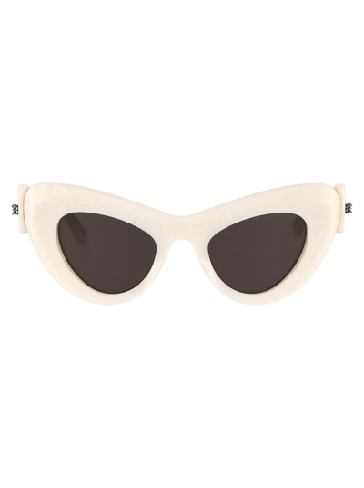 Balenciaga Bb0204s Sunglasses In 003 White White Grey