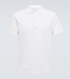Burberry Eddie - Cotton Pique Polo Shirt With Monogrammed Pattern In White