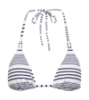 Melissa Odabash Cancun Striped Bikini Top In Pique Stripe