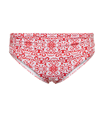 Melissa Odabash Bel Air Bikini Bottoms In Amalfi Red