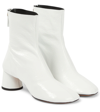 Proenza Schouler Patent Glove Leather Ankle Boots In White