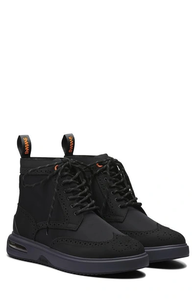 Swims Men's Charles Hybrid Water-resistant Brogue Boots In Black/grey
