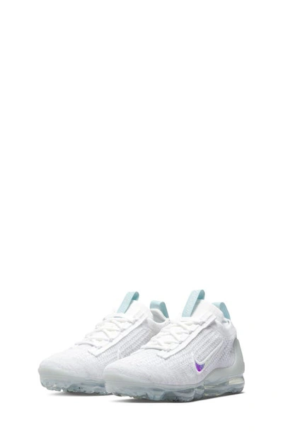 Nike Kids' Air Vapormax 2021 Fk Sneaker In White/ Clear/ White