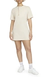 Nike Sportswear Essential T-shirt Dress In Sanddrift/ White