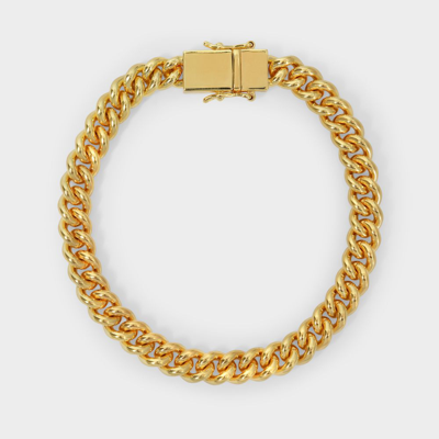 Tom Wood Rounded Curb Bracelet In Gold