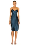 Nili Lotan Women's Cami Silk Slip Gown In Blue-med