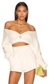 Camila Coelho Kenzie Pullover In Ivory