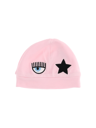 Chiara Ferragni Eyestar Baby Beanie In Rosa Fairytale