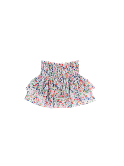 Monnalisa Beachwear Muslin Skirt In Multicolor