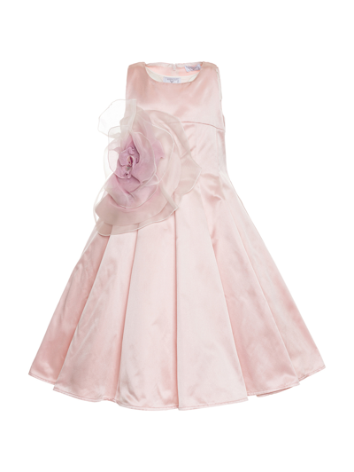 Monnalisa Kids'   Duchesse Rose Dress In Light Pink