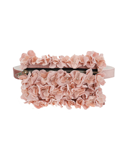 Monnalisa Floral Waist Bag In Cyclamen