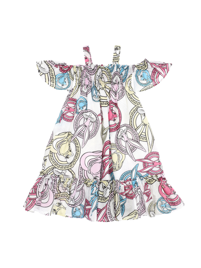 Monnalisa Kids'   Looney Tunes Muslin Dress With Straps In White
