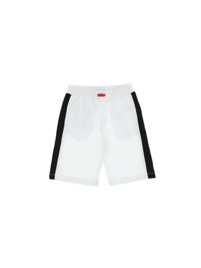 Monnalisa Cotton Bermuda In White + Blue