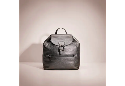 Coach Restored Evie Backpack In Pewter/metallic Graphite