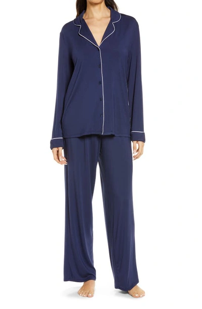 Nordstrom Moonlight Eco Pajamas In Navy Peacoat