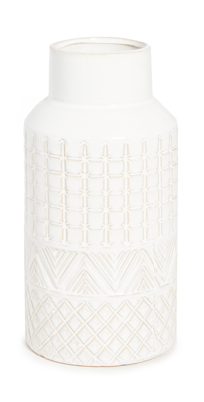 Shiraleah Medium Austin Vase In Ivory