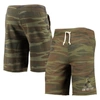 ALTERNATIVE APPAREL CAMO ALTERNATIVE APPAREL ARMY BLACK KNIGHTS VICTORY LOUNGE SHORTS