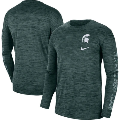 Nike Green Michigan State Spartans Velocity Legend Team Performance Long Sleeve T-shirt