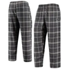 CONCEPTS SPORT CONCEPTS SPORT CHARCOAL/grey BROOKLYN NETS ULTIMATE PLAID FLANNEL PAJAMA trousers