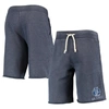 Alternative Apparel Heathered Navy  Air Force Falcons Victory Lounge Shorts In Heather Navy