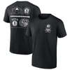 Fanatics Branded Black Brooklyn Nets Court Street Collective T-shirt In Black