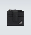 Prada Leather Wallet In Nero