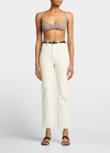 Khaite Eda Cashmere Bralette In Barley