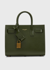 Saint Laurent Sac De Jour Nano Shiny Leather Satchel Bag In Dark Pine