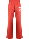 Off-white Single Arrow Slim Nylon Track Pants In Red