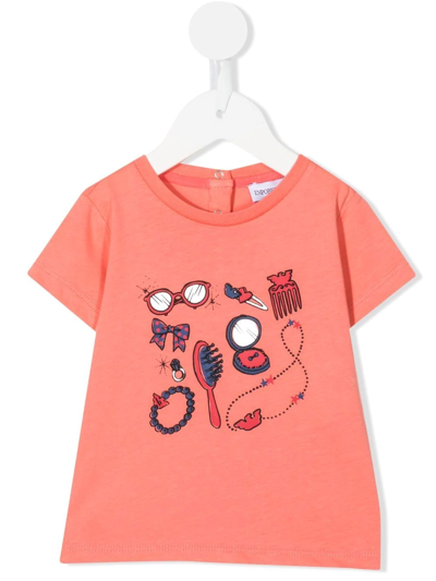 Emporio Armani Babies' Graphic-print T-shirt In Rosa