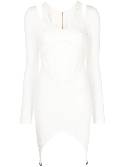 Dion Lee Fin Corset Dress In White