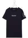 Save The Duck Logo-print Organic Cotton T-shirt In Blue