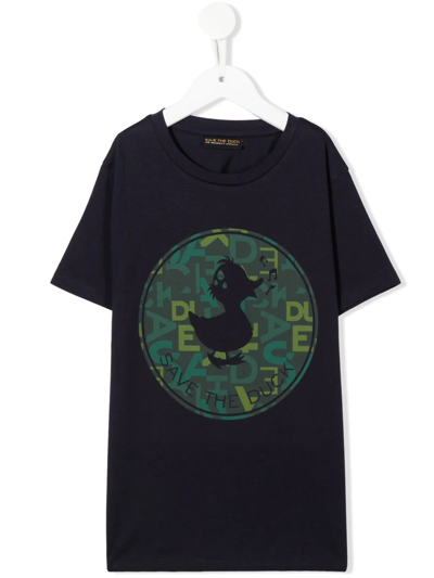 Save The Duck Star Short-sleeve T-shirt In Blue