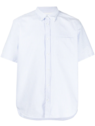 Norse Projects Striped Cotton Shirt In Blau