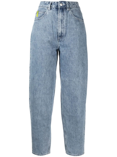 Izzue Mid-rise Slim-cut Jeans In Blau